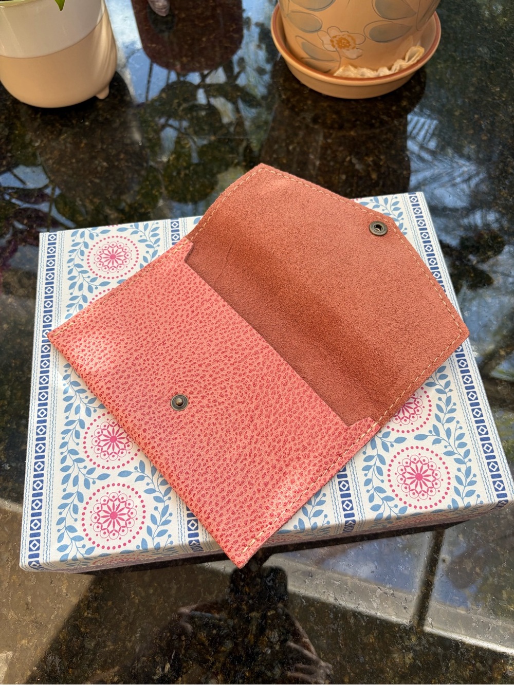 Portland Leather Flamingo Large Envelope 🦩 - Picture 3 of 4